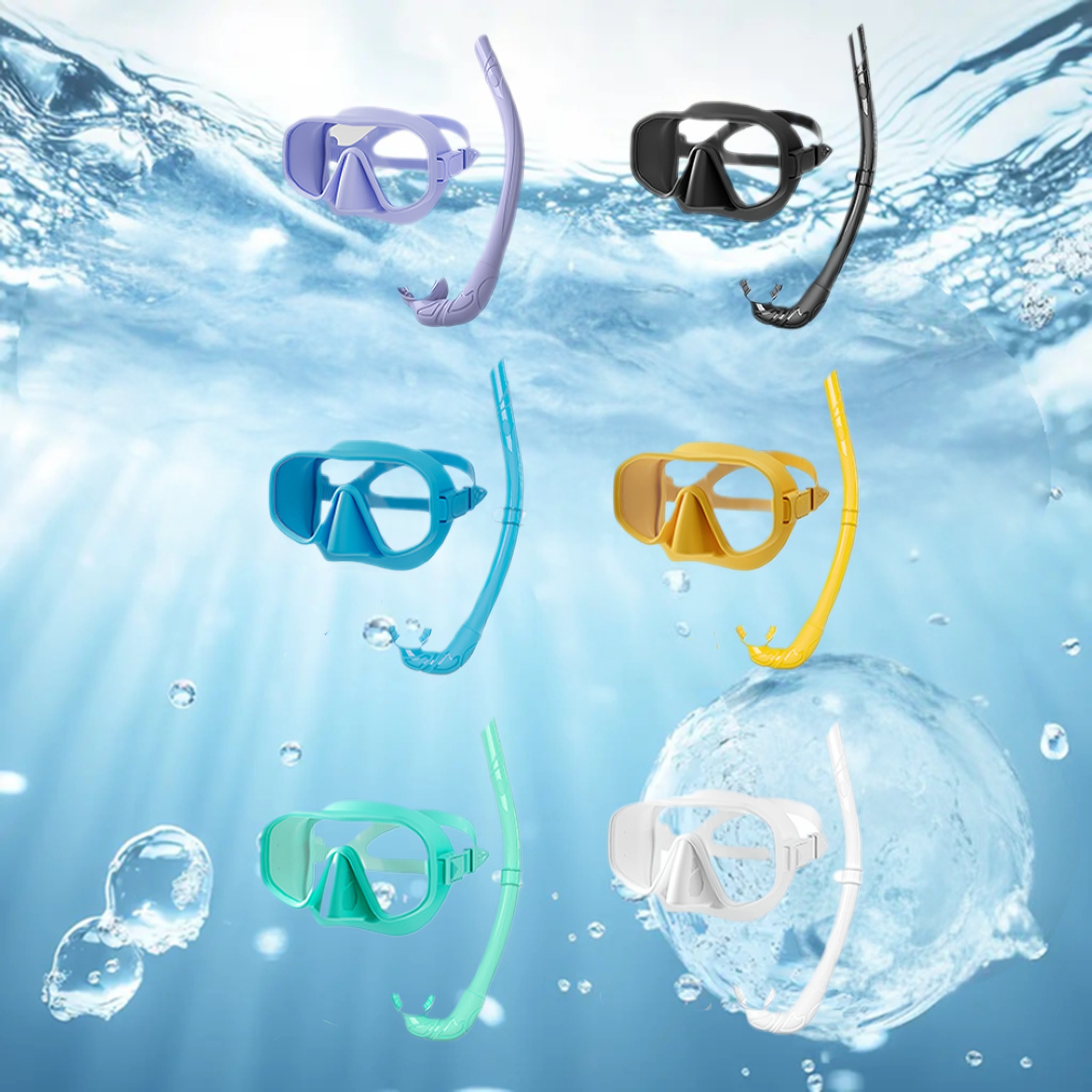 Anti Pollution Mask - Professional Frameless Tempered Glass Diving Mask