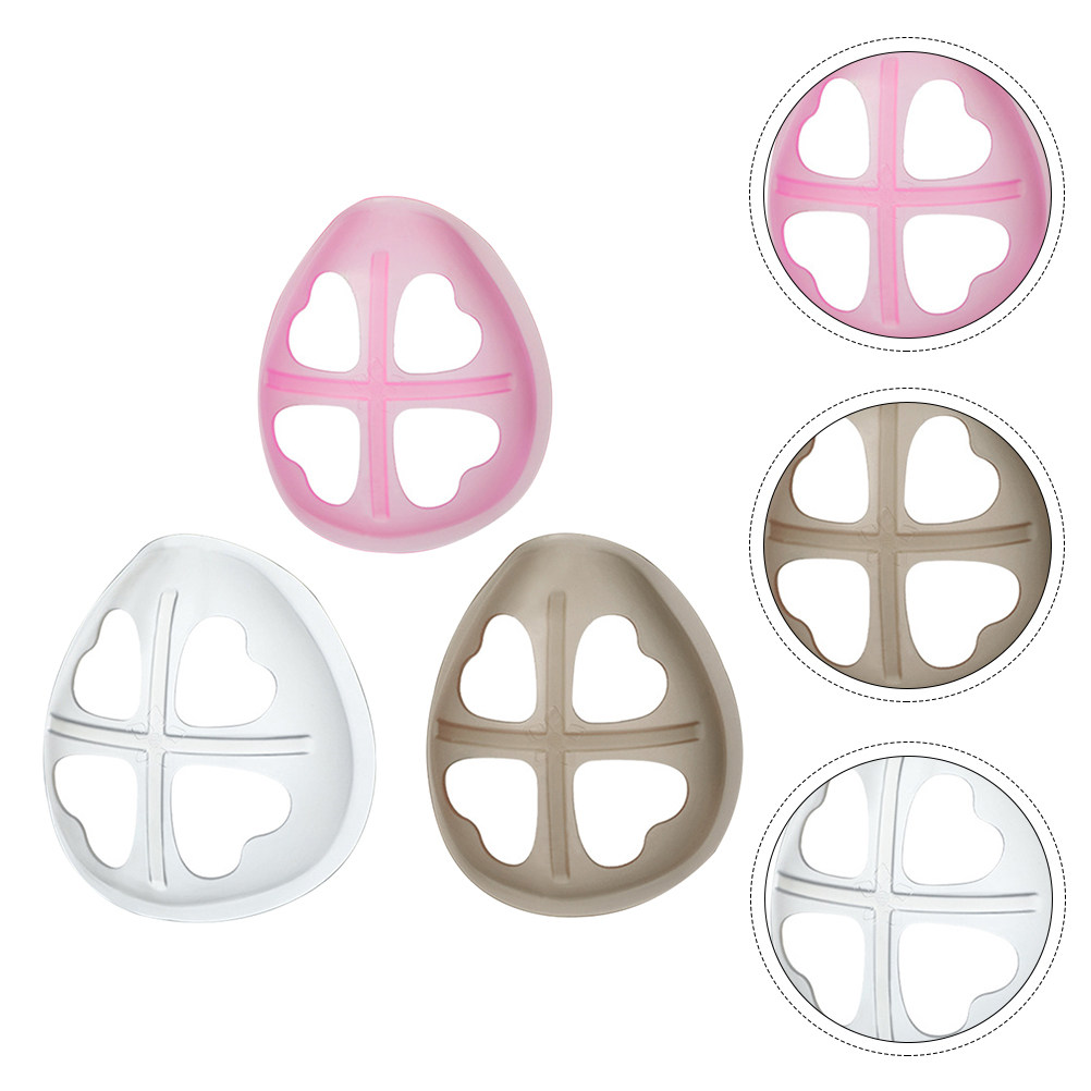Silicone Mask Bracket - 3Pcs Silicone Mask Breathing Bracket Inner