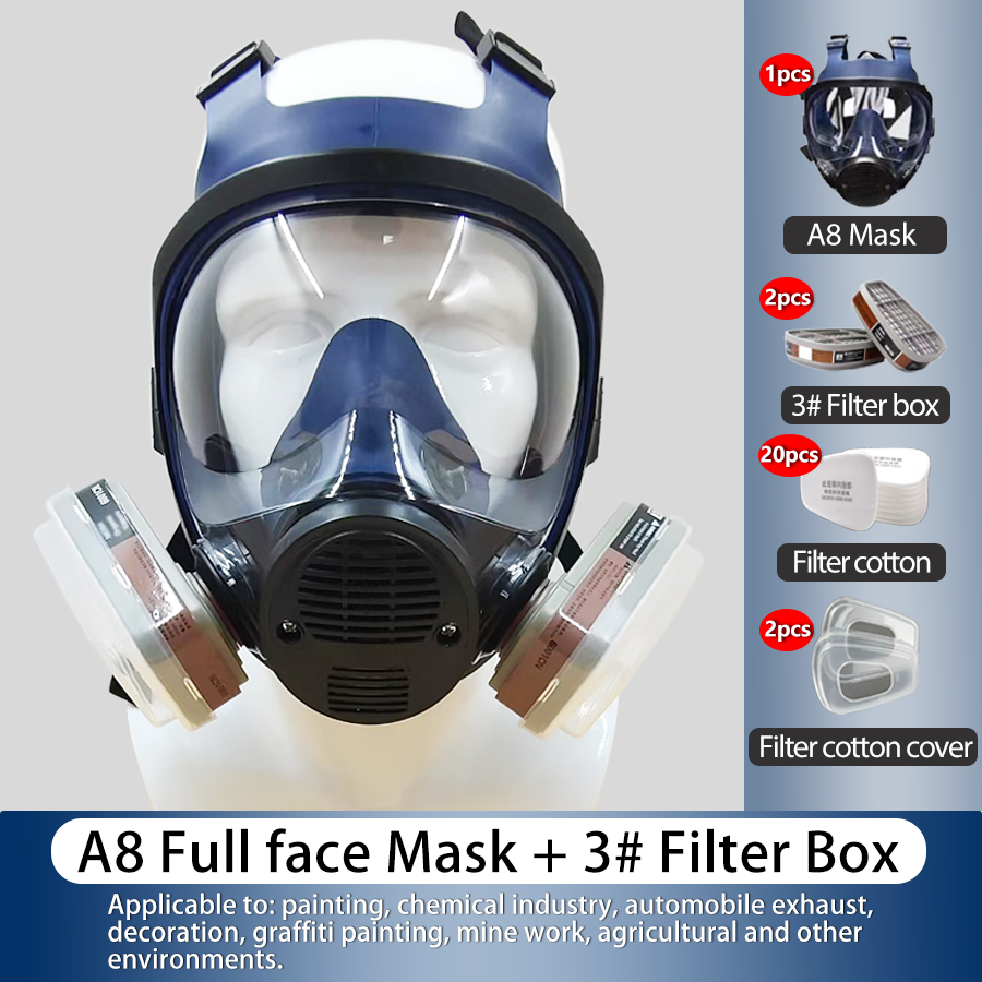 A8 gas mask with filter, full  – обзор и цена Dust Mask Construction