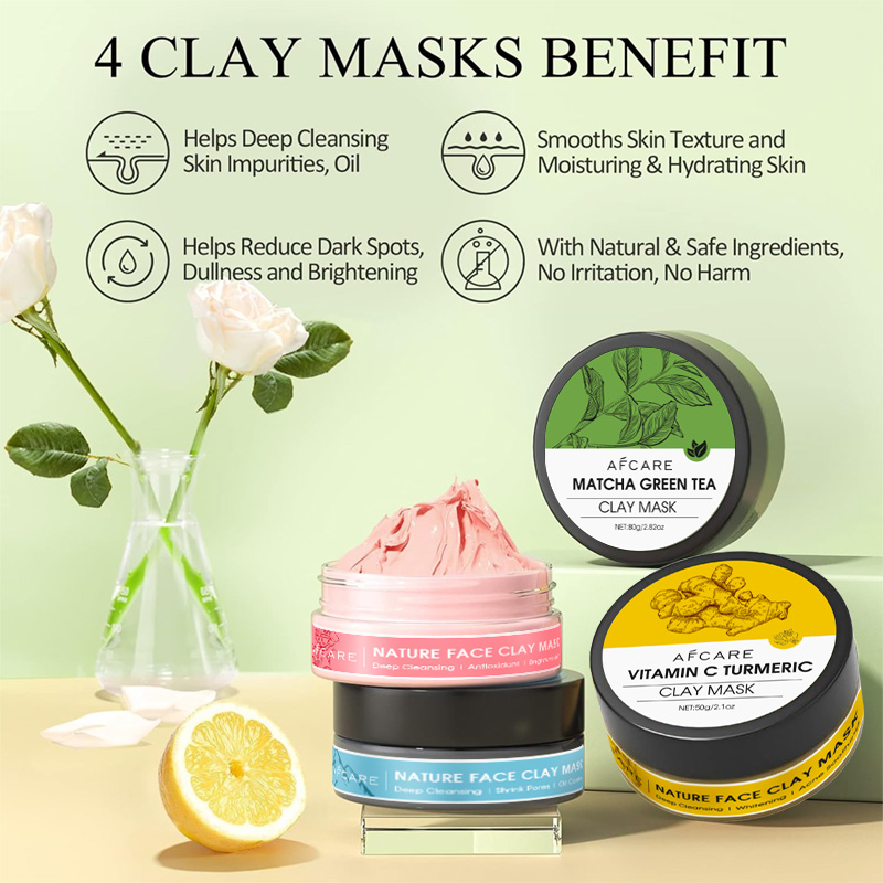4 Pcs Clay Facial Mask Set Tur – обзор и цена Dust Mask Construction