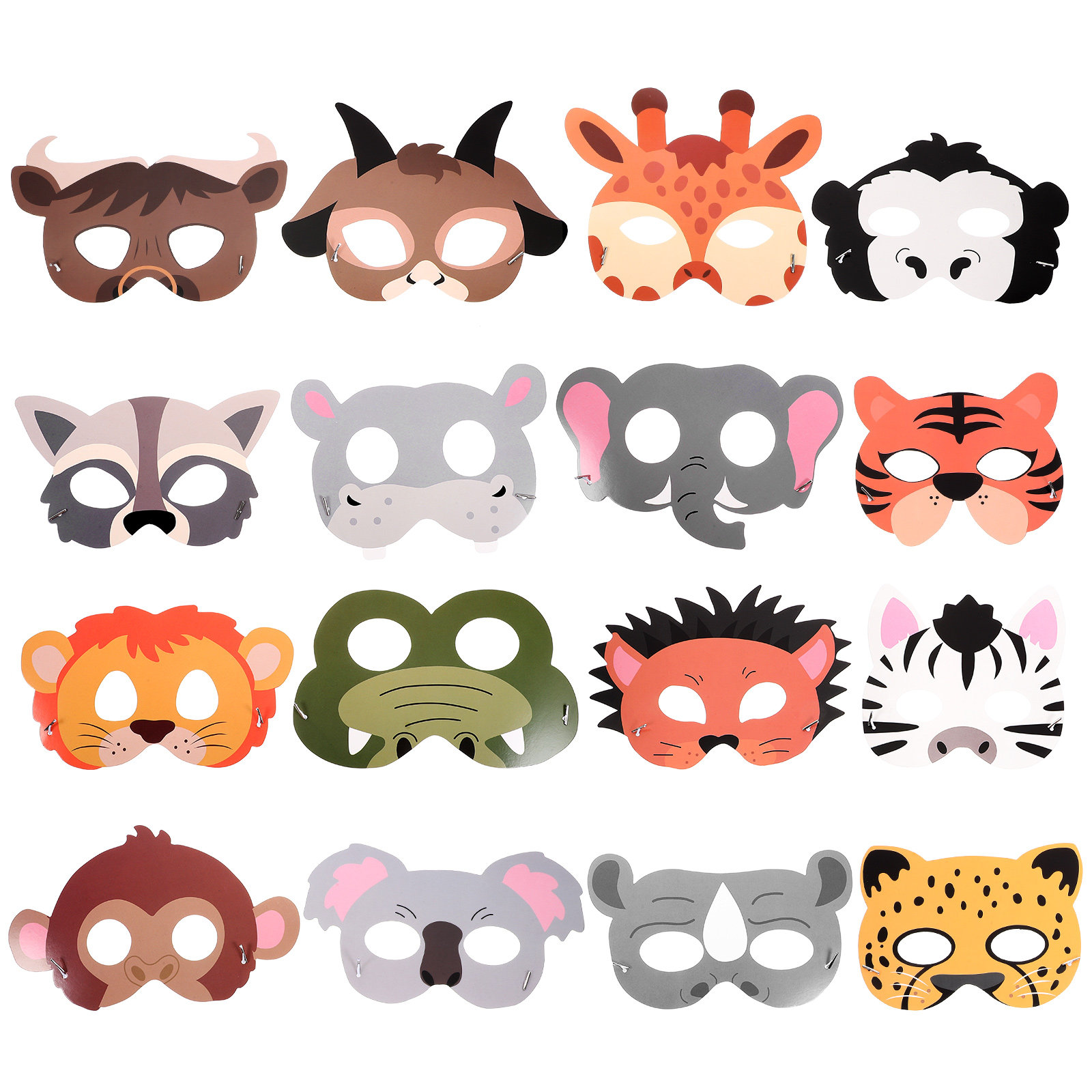 16Pcs Animal Paper Masks for K – обзор и цена Kids Face Mask