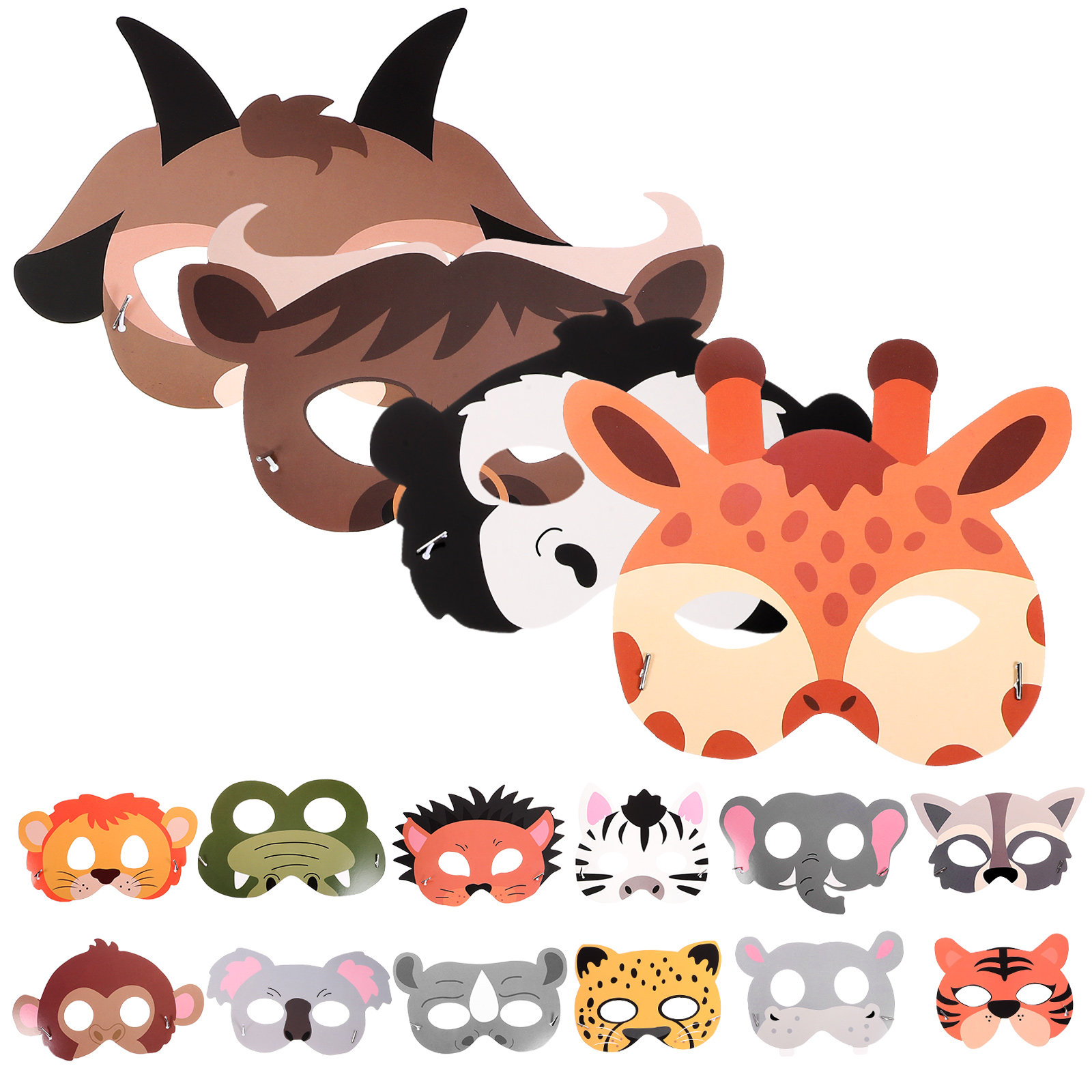 16Pcs Animal Paper Masks for K – обзор и цена Kids Face Mask