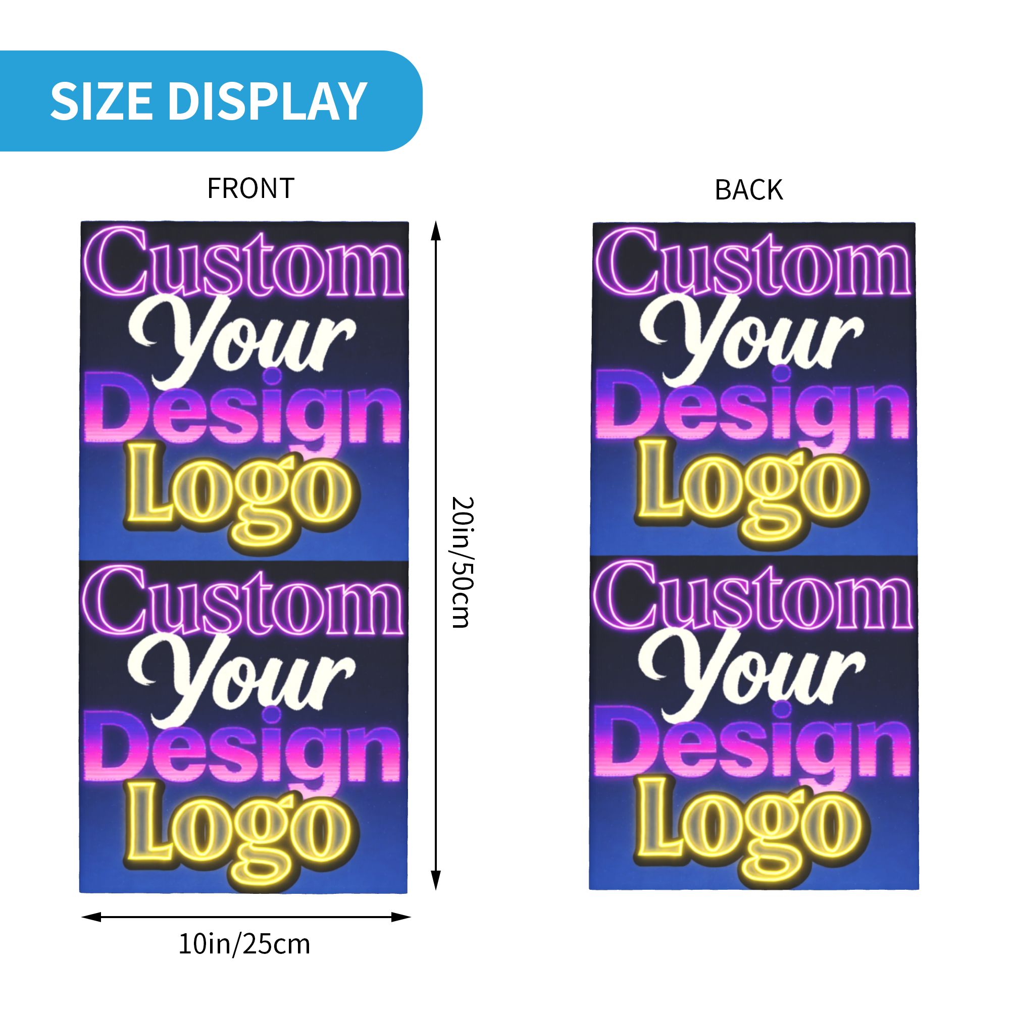 Custom Custom Your Design Logo – обзор и цена Neck Gaiter Face Cover