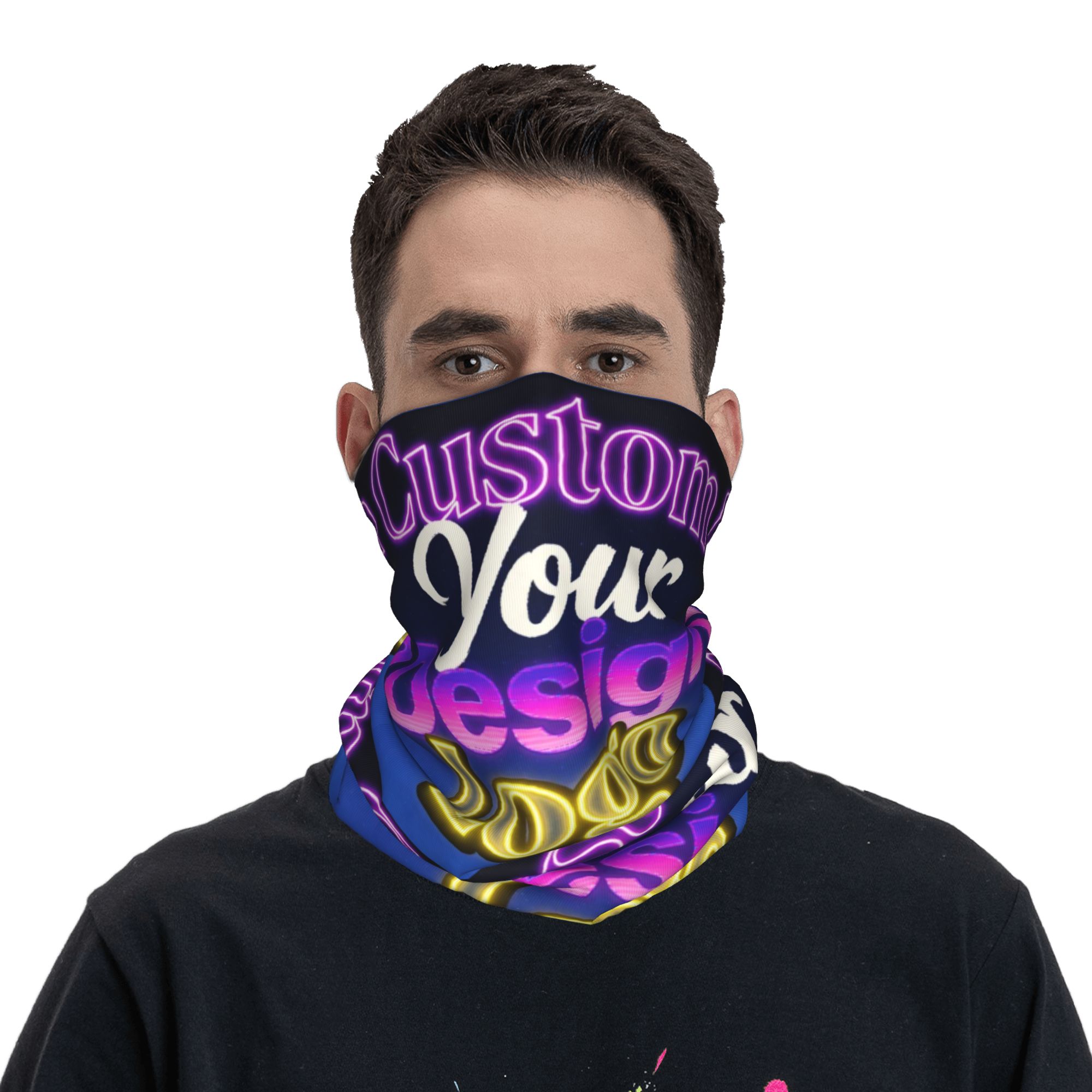 Custom Custom Your Design Logo – обзор и цена Neck Gaiter Face Cover