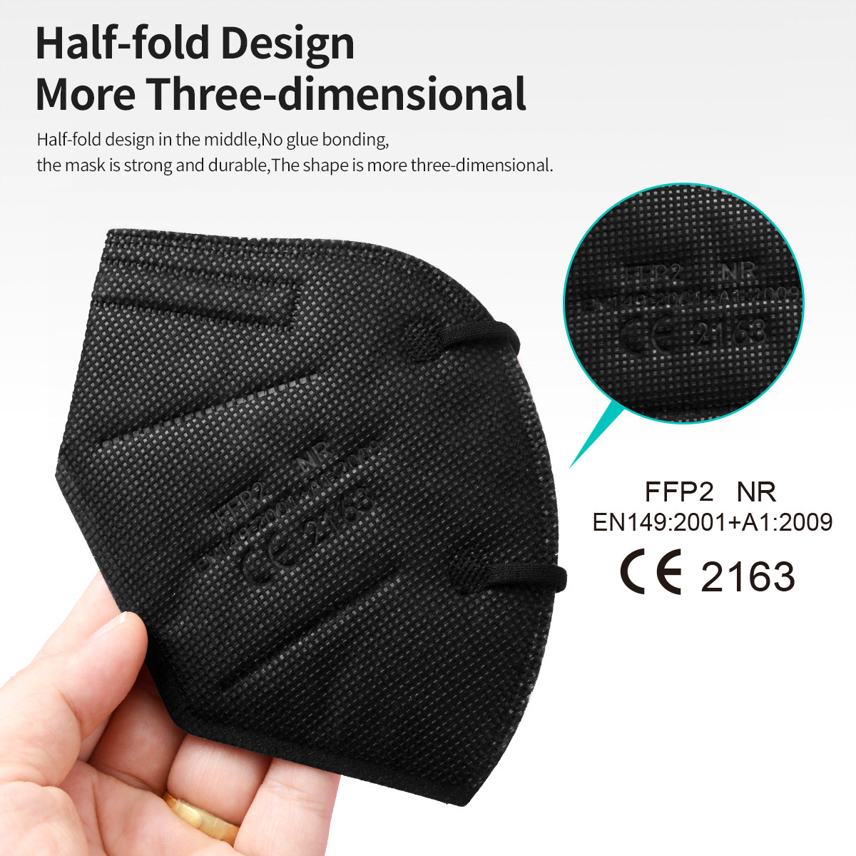 5Layer FFP2 Masks CE Approve K – обзор и цена Black Face Mask Pack