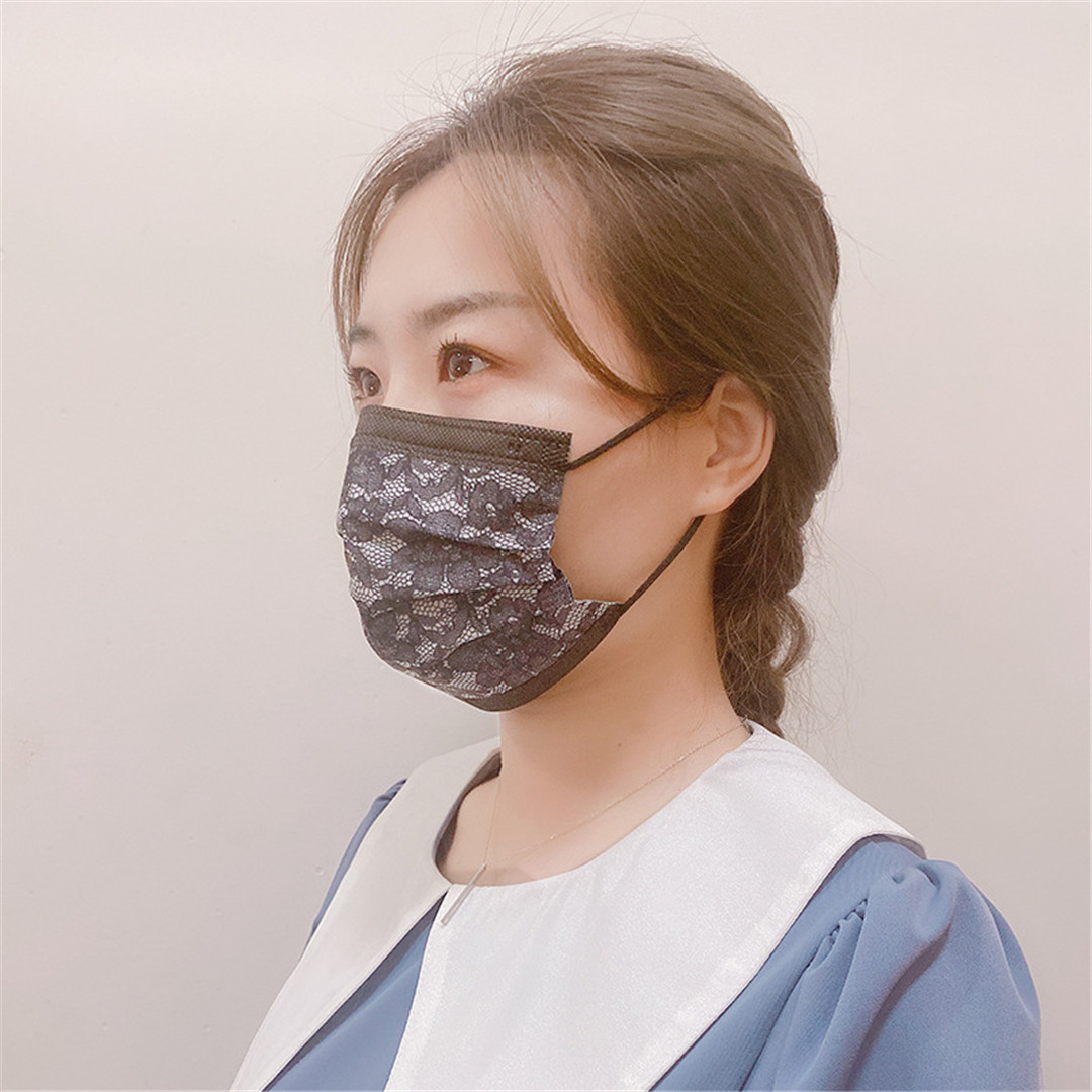 50PCS Disposable Lace Mouth Ma – обзор и цена Disposable Mask Blue