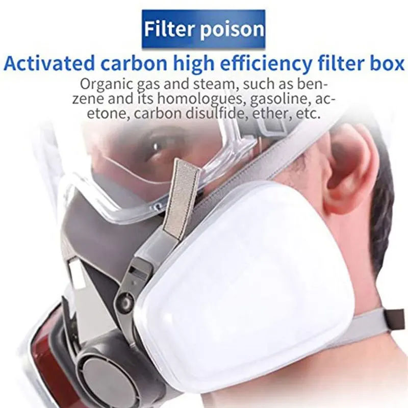7in1 Gas Proof Half Face Mask  – обзор и цена Respirator Half Face