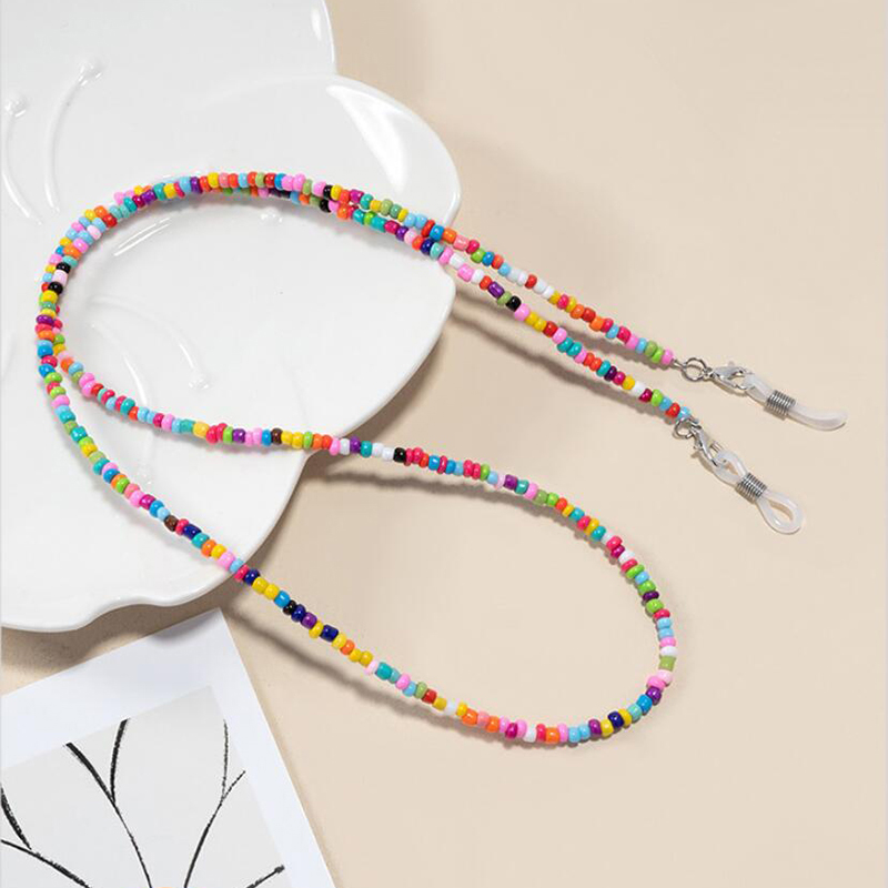 【F】 Colorful Rice Bead Glasses – обзор и цена Mask Chain Holder