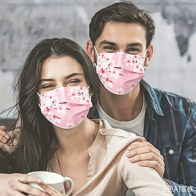 10pcs Floral Star Print Face M – обзор и цена Cloth Face Mask Washable