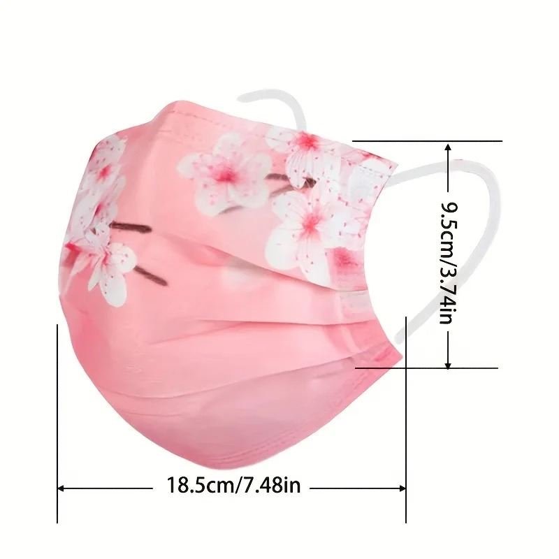 10pcs Floral Star Print Face M – обзор и цена Cloth Face Mask Washable