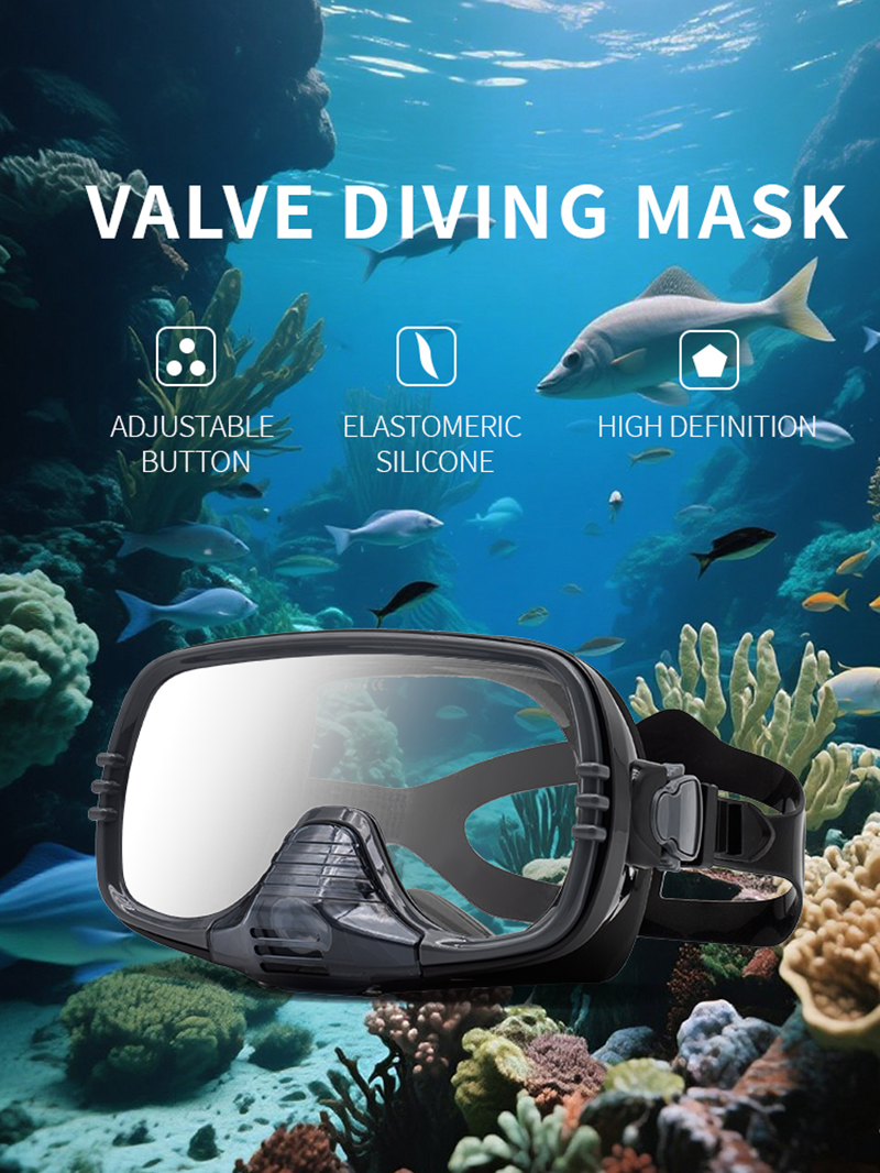 New Large Frame Diving Mask wi – обзор и цена Silicone Mask Bracket