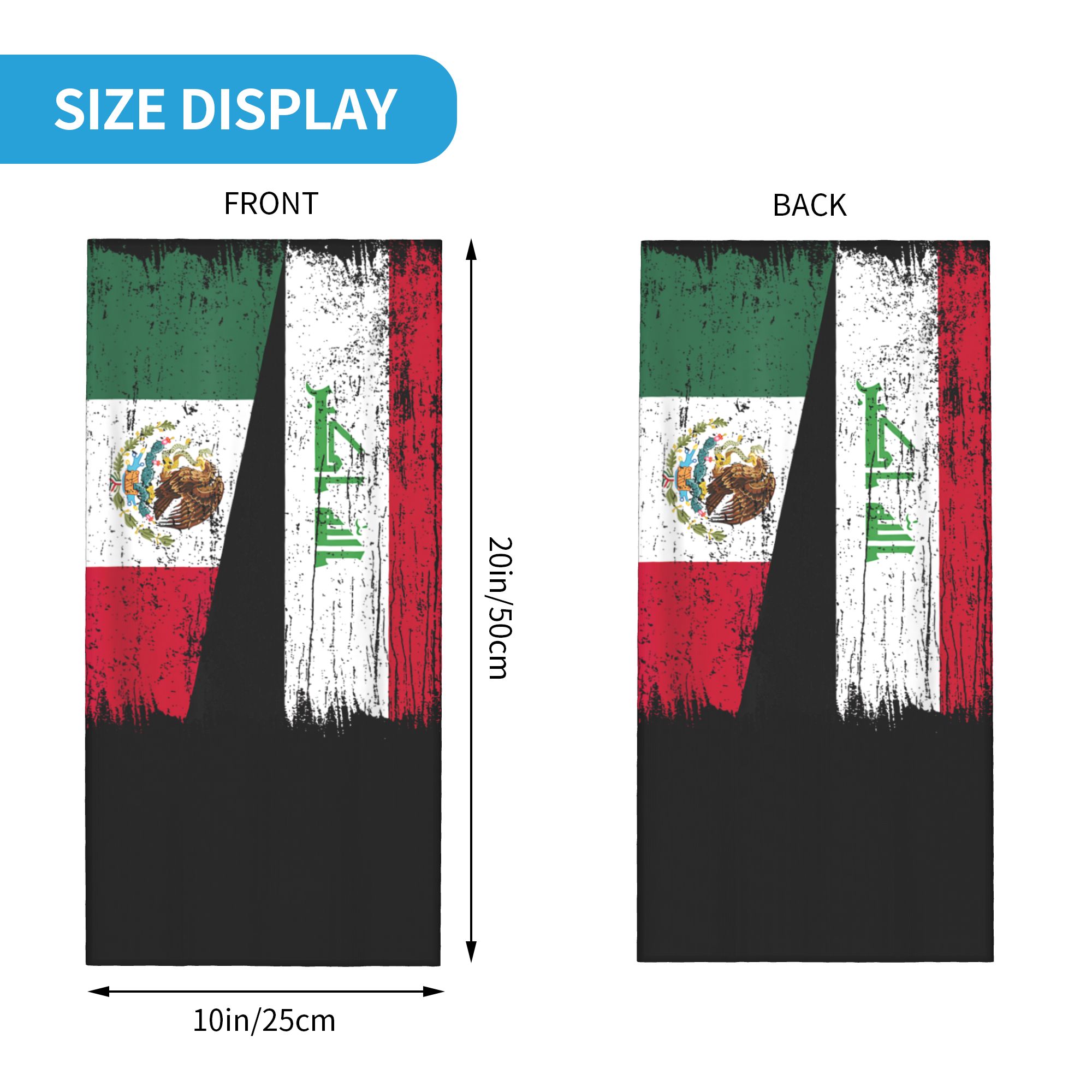 Iraq Flag Merchandise Bandana  – обзор и цена Sports Mask Breathable