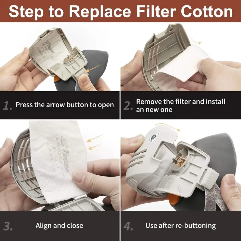 Dust Mask +20pcs Filter Cotton – обзор и цена Dust Mask Construction