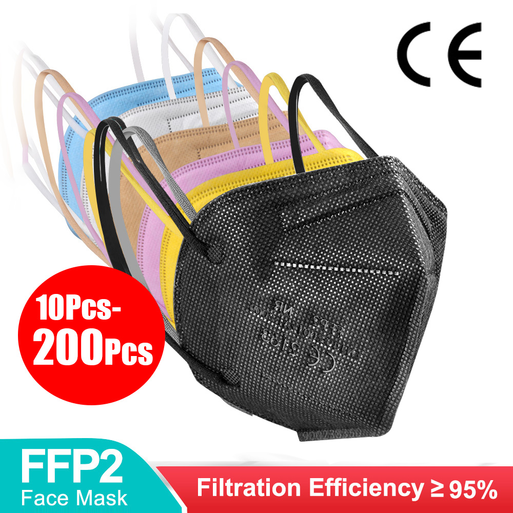 10-200pcs ffp2mask Black kn95  – обзор и цена Kn95 Respirator Mask