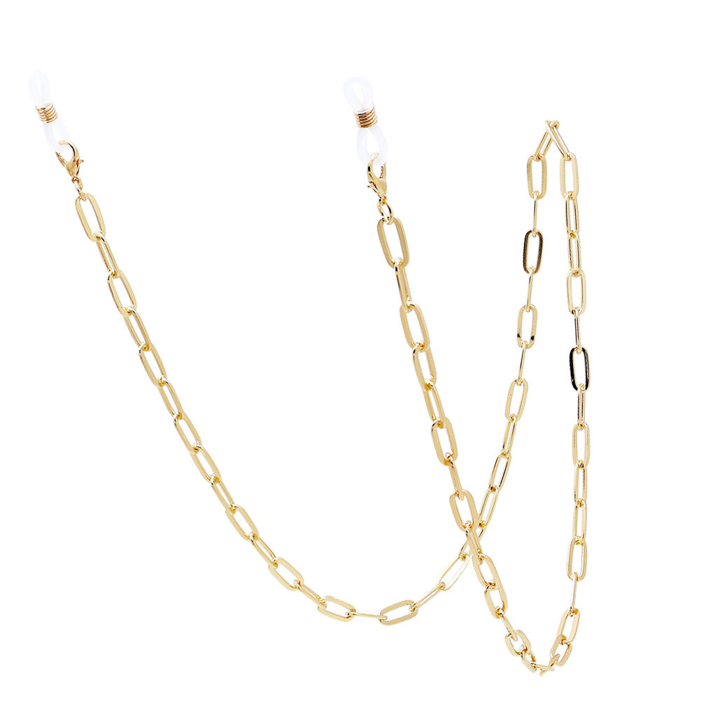 Gold Face Mask Lanyard Metal P – обзор и цена Mask Chain Holder