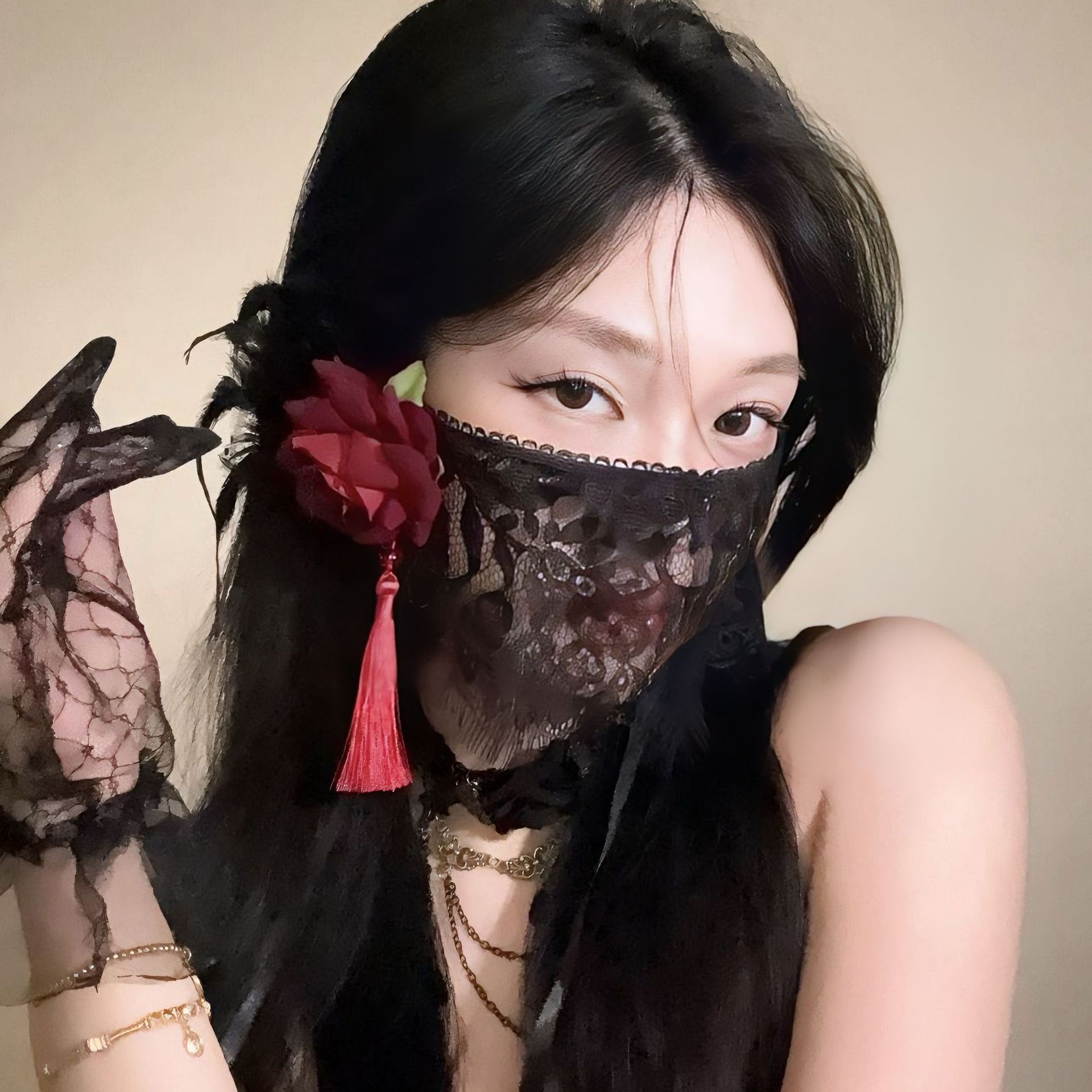 2026 New Black Flower Half Fac – обзор и цена Respirator Half Face