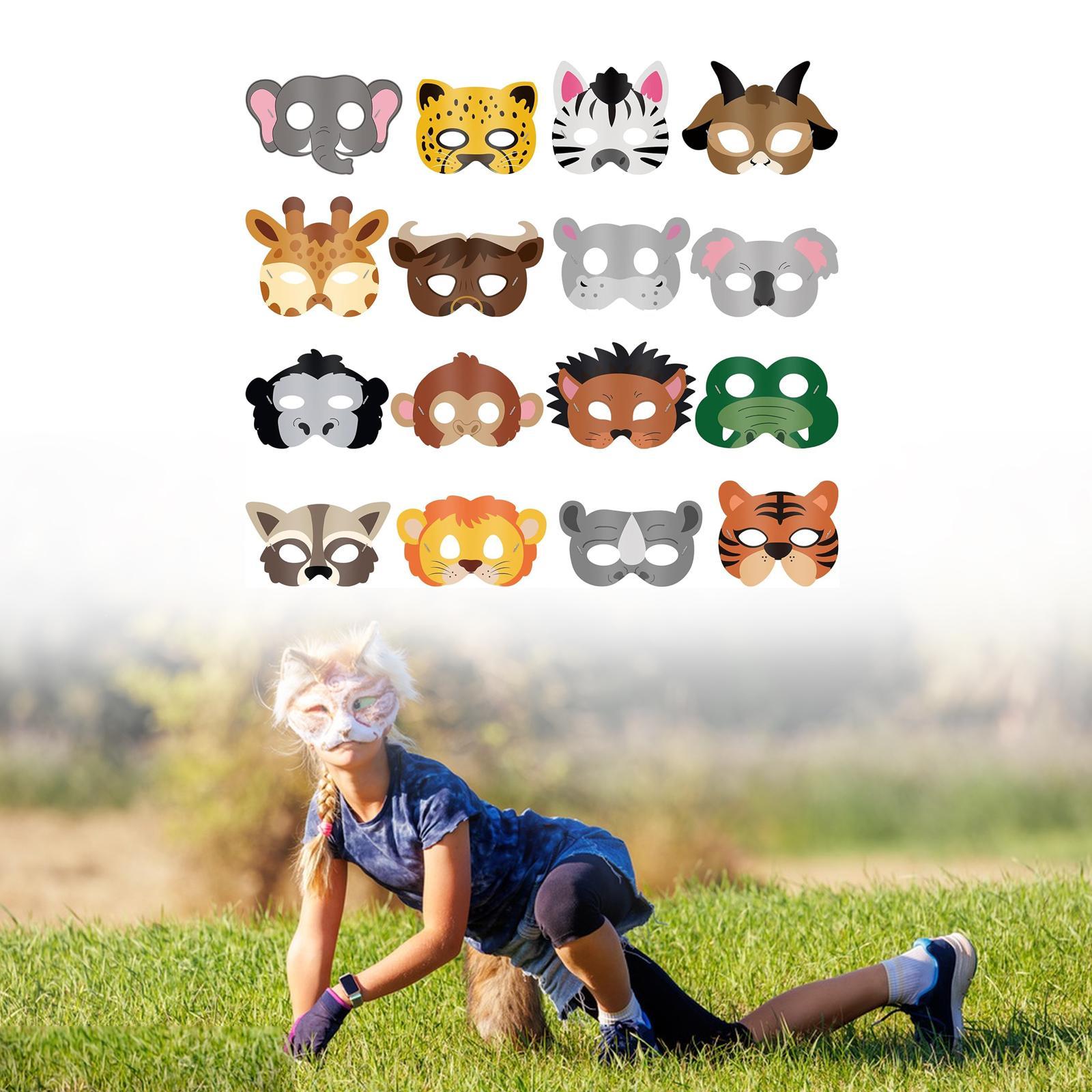 16 Pieces Animal Face Mask Cut – обзор и цена Kids Face Mask