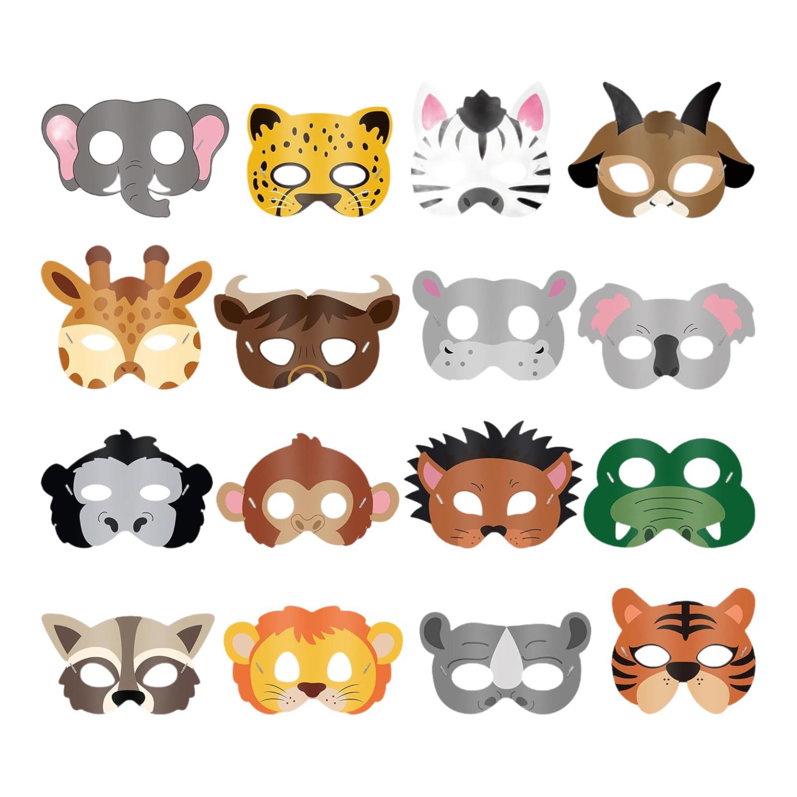 16 Pieces Animal Face Mask Cut – обзор и цена Kids Face Mask