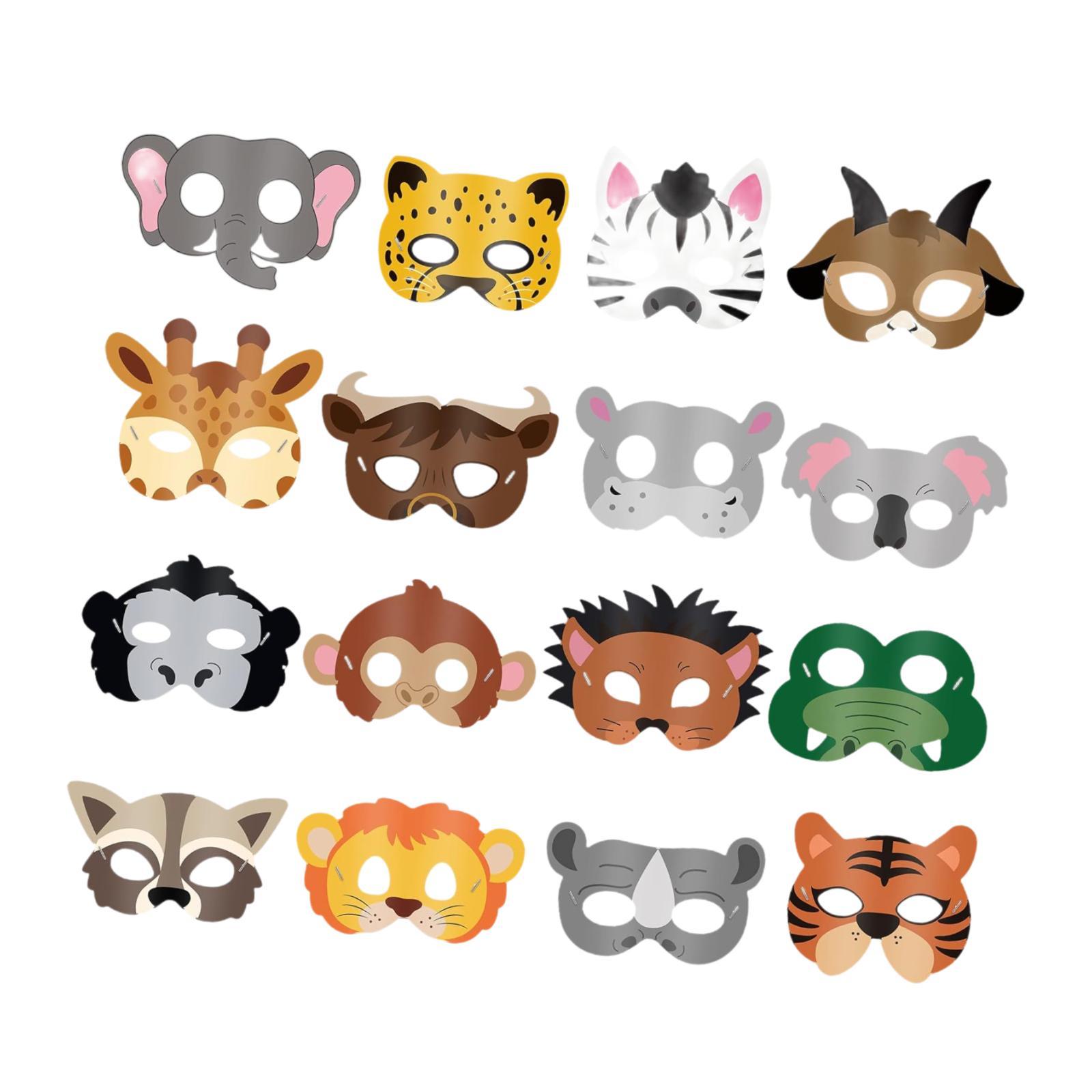 16 Pieces Animal Face Mask Cut – обзор и цена Kids Face Mask