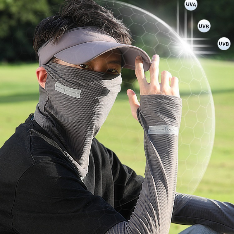 2Pcs Set Sun UV Protection Arm – обзор и цена Sports Mask Breathable