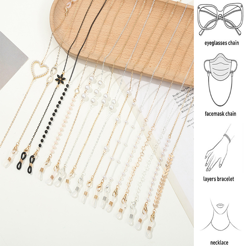 2022 Fashion Glasses Chain for – обзор и цена Mask Chain Holder