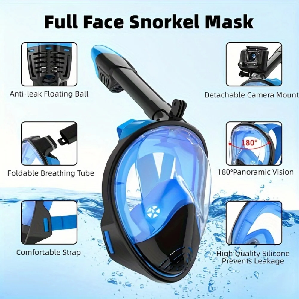 Full Face Snorkel Mask Snorkel – обзор и цена Anti Pollution Mask